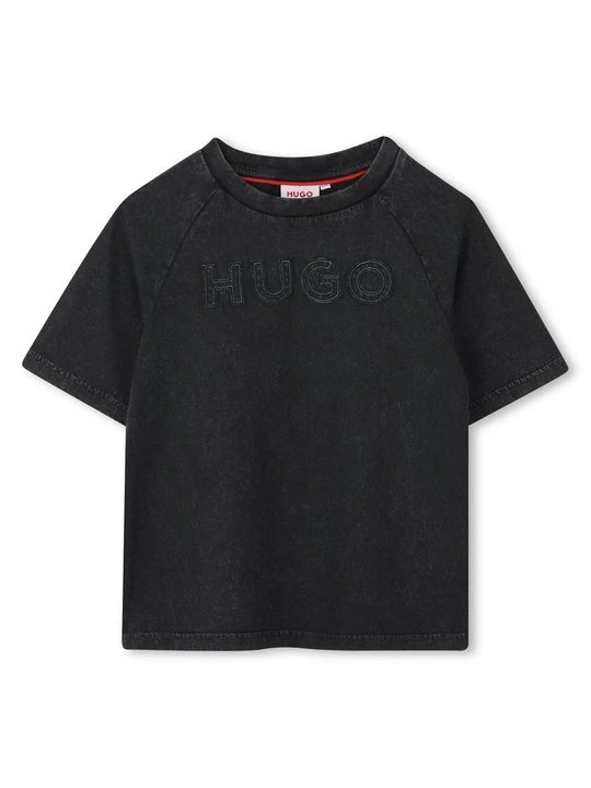 Zdjęcie produktu T-shirt z nadrukiem Hugo czarny