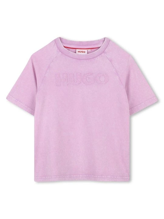 Zdjęcie produktu T-shirt z nadrukiem Hugo fioletowy