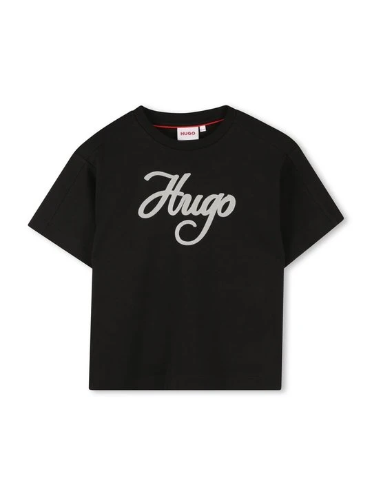 Zdjęcie produktu T-shirt z nadrukiem Hugo czarny