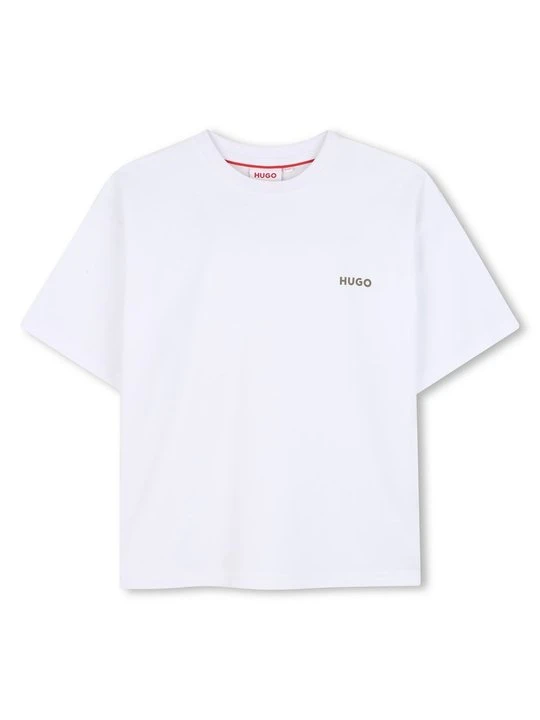 Zdjęcie produktu T-shirt z nadrukiem Hugo biały