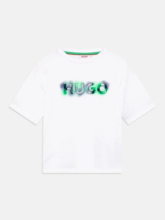 Zdjęcie produktu T-shirt z nadrukiem Hugo biały
