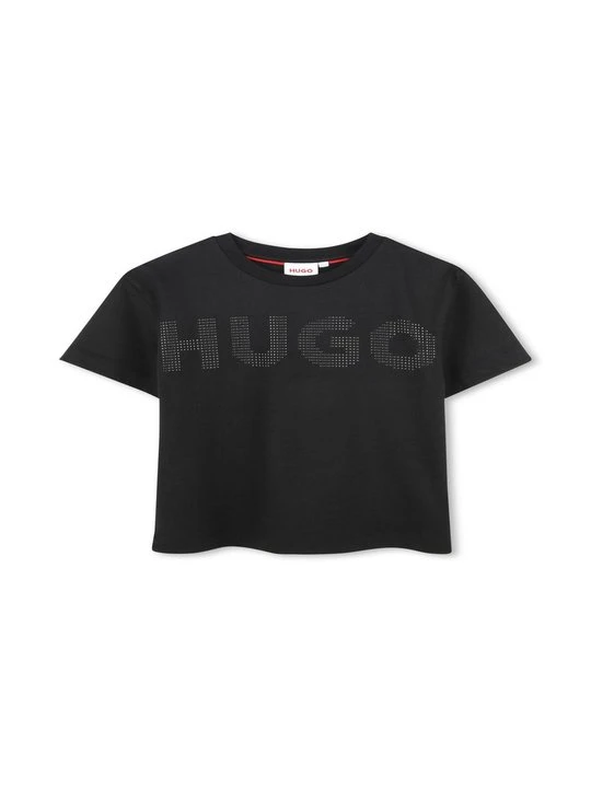 Zdjęcie produktu T-shirt z nadrukiem Hugo czarny