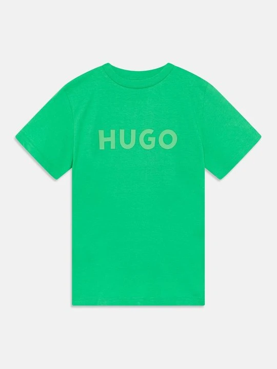 Zdjęcie produktu T-shirt z nadrukiem Hugo zielony