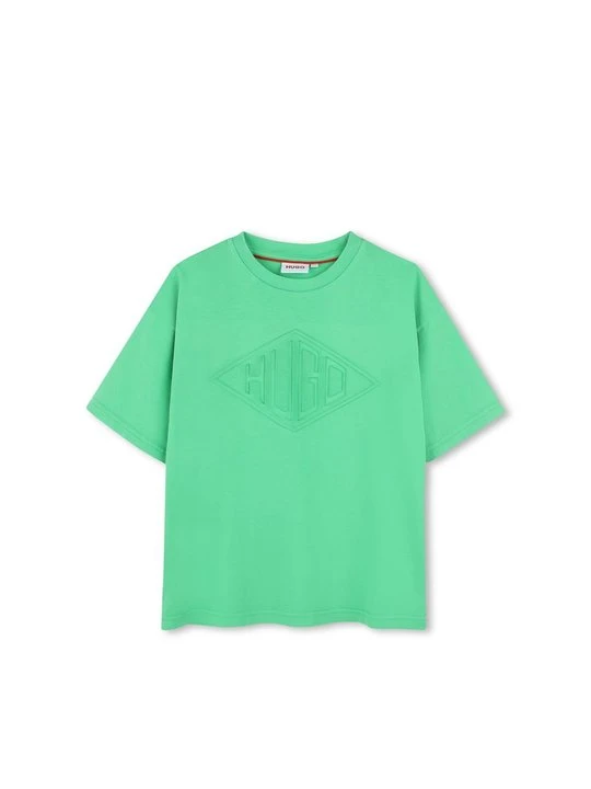 Zdjęcie produktu T-shirt z nadrukiem Hugo zielony