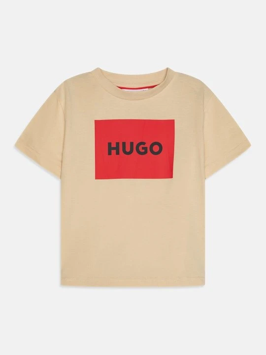 Zdjęcie produktu T-shirt z nadrukiem Hugo kamień