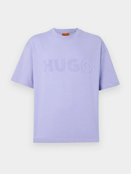 Zdjęcie produktu T-shirt z nadrukiem Hugo liliowy