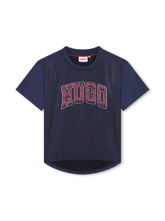 Zdjęcie produktu T-shirt z nadrukiem Hugo niebieski
