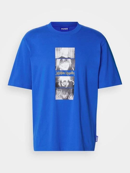 Zdjęcie produktu T-shirt z nadrukiem Hugo niebieski
