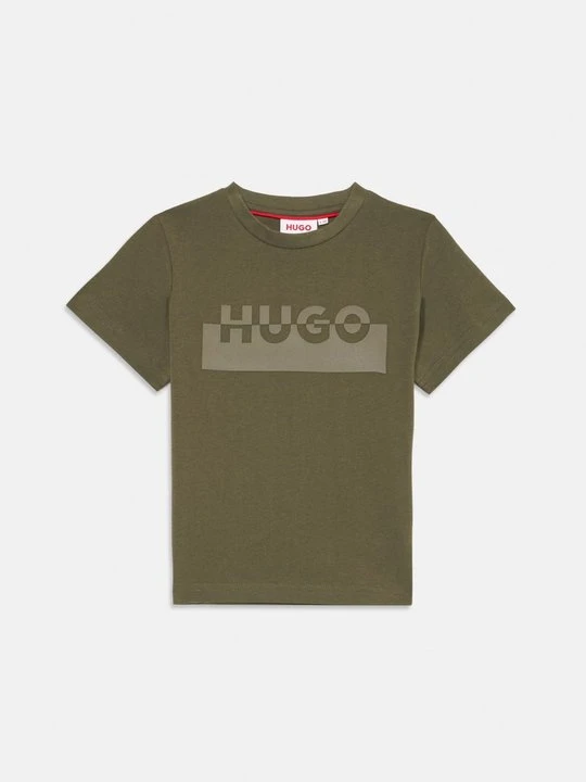 Zdjęcie produktu T-shirt z nadrukiem Hugo oliwkowy