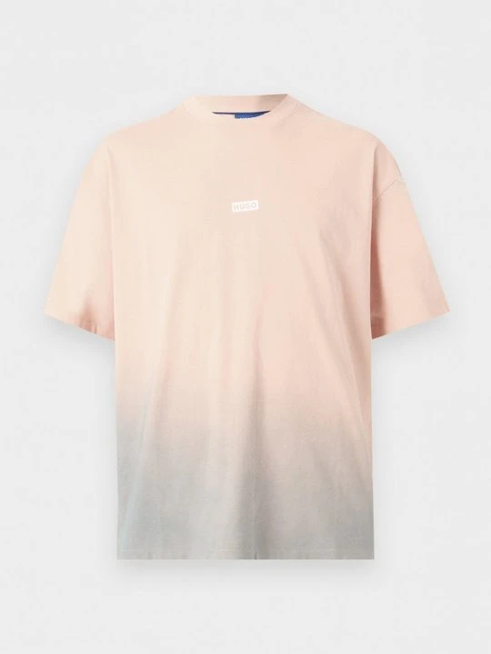 Zdjęcie produktu T-shirt z nadrukiem Hugo pomarańczowy