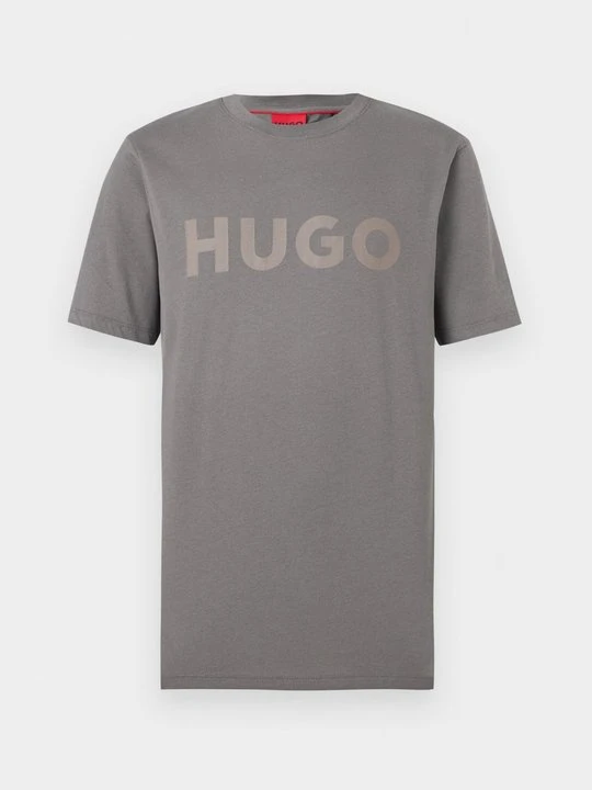 Zdjęcie produktu T-shirt z nadrukiem Hugo szary
