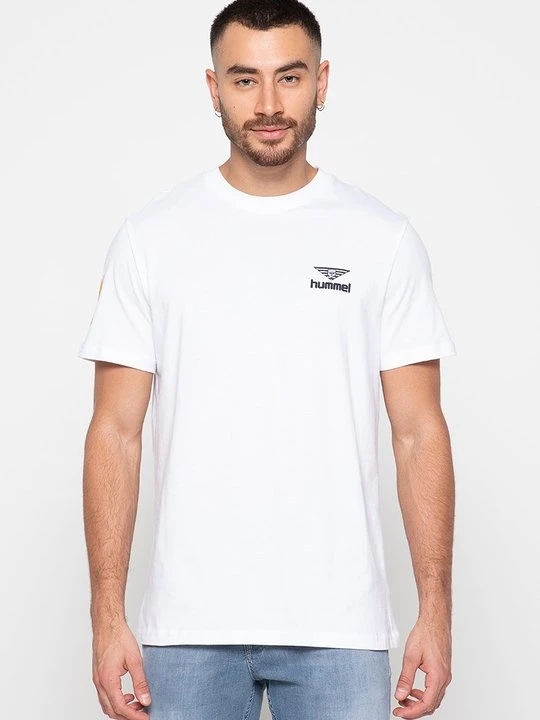 Zdjęcie produktu T-shirt z nadrukiem Hummel biały