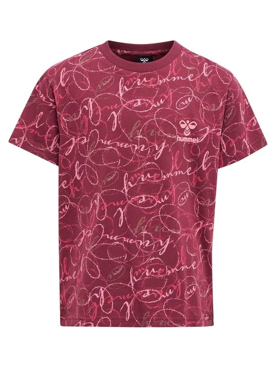Zdjęcie produktu T-shirt z nadrukiem Hummel bordowy