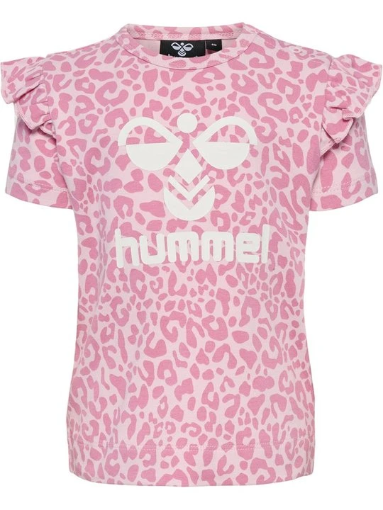 Zdjęcie produktu T-shirt z nadrukiem Hummel różowy