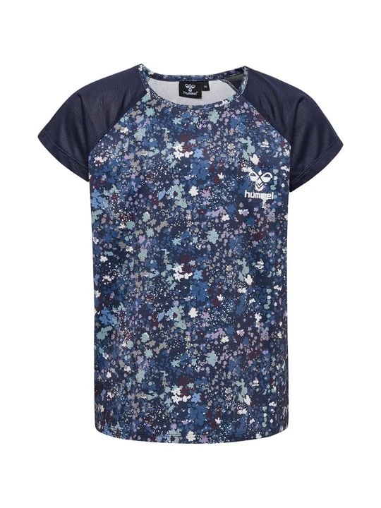 Zdjęcie produktu T-shirt z nadrukiem Hummel granatowy