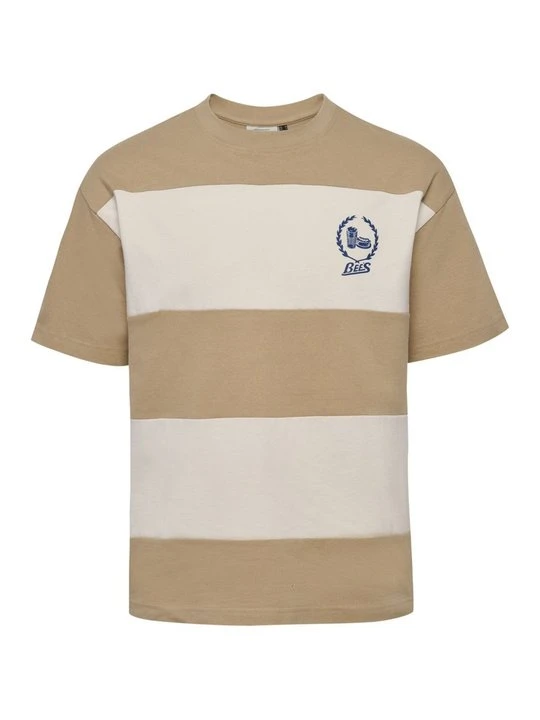 Zdjęcie produktu T-shirt z nadrukiem Hummel mleczny