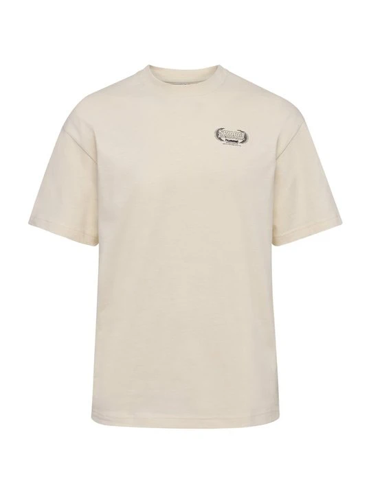 Zdjęcie produktu T-shirt z nadrukiem Hummel mleczny