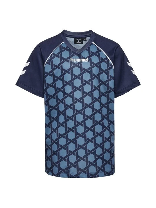 Zdjęcie produktu T-shirt z nadrukiem Hummel niebieski denim