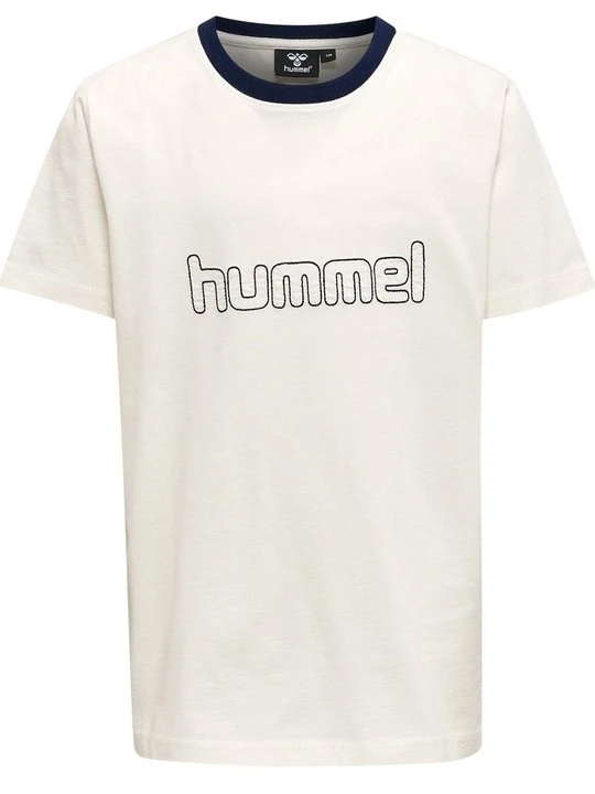 Zdjęcie produktu T-shirt z nadrukiem Hummel mleczny
