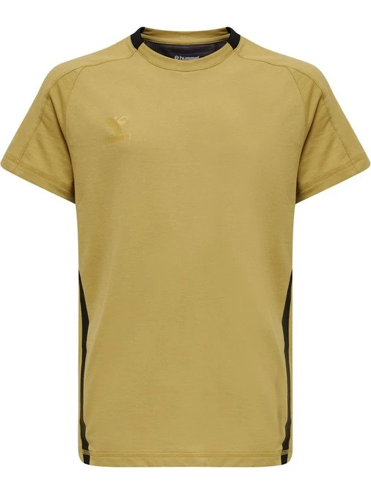 Zdjęcie produktu T-shirt z nadrukiem Hummel ciemnożółty