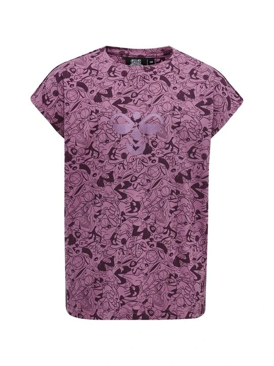 Zdjęcie produktu T-shirt z nadrukiem Hummel bordowy