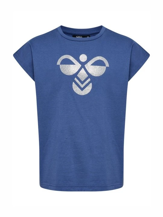 Zdjęcie produktu T-shirt z nadrukiem Hummel granatowy