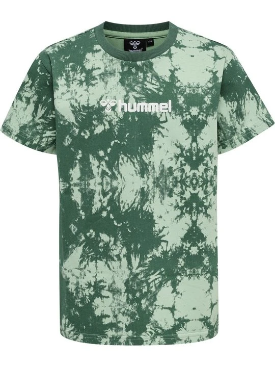 Zdjęcie produktu T-shirt z nadrukiem Hummel ciemnozielony