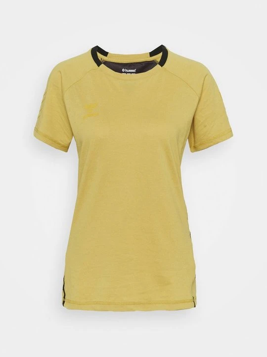 Zdjęcie produktu T-shirt z nadrukiem Hummel złoty