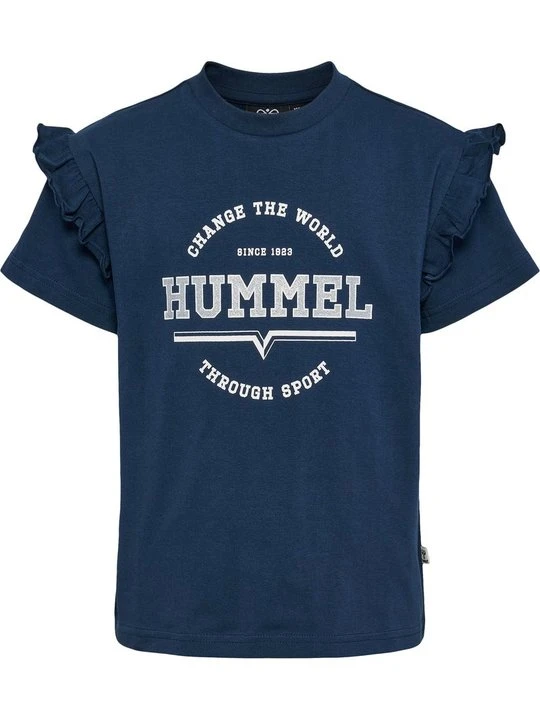Zdjęcie produktu T-shirt z nadrukiem Hummel niebieski