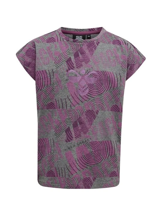 Zdjęcie produktu T-shirt z nadrukiem Hummel fioletowy