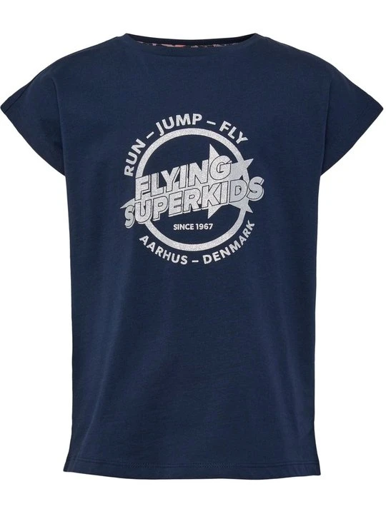 Zdjęcie produktu T-shirt z nadrukiem Hummel granatowy