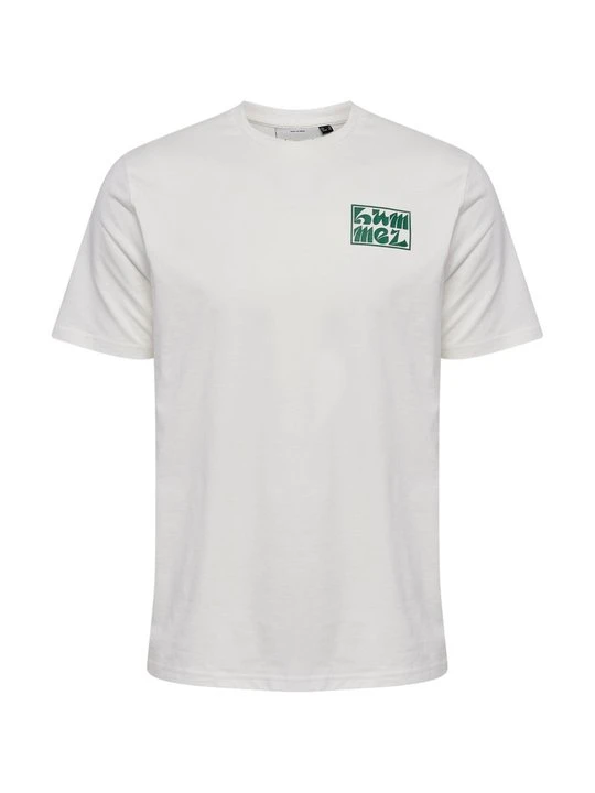 Zdjęcie produktu T-shirt z nadrukiem Hummel biały