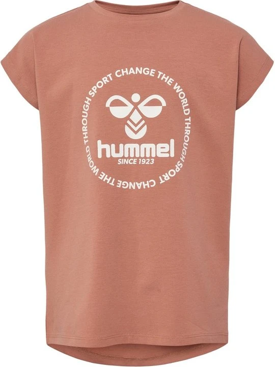 Zdjęcie produktu T-shirt z nadrukiem Hummel brązowy