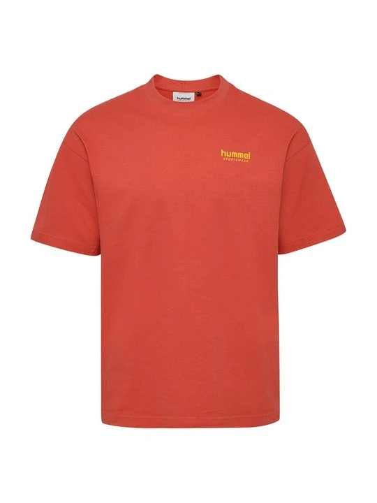 Zdjęcie produktu T-shirt z nadrukiem Hummel jasnoczerwony