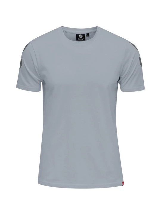 Zdjęcie produktu T-shirt z nadrukiem Hummel szary melanż