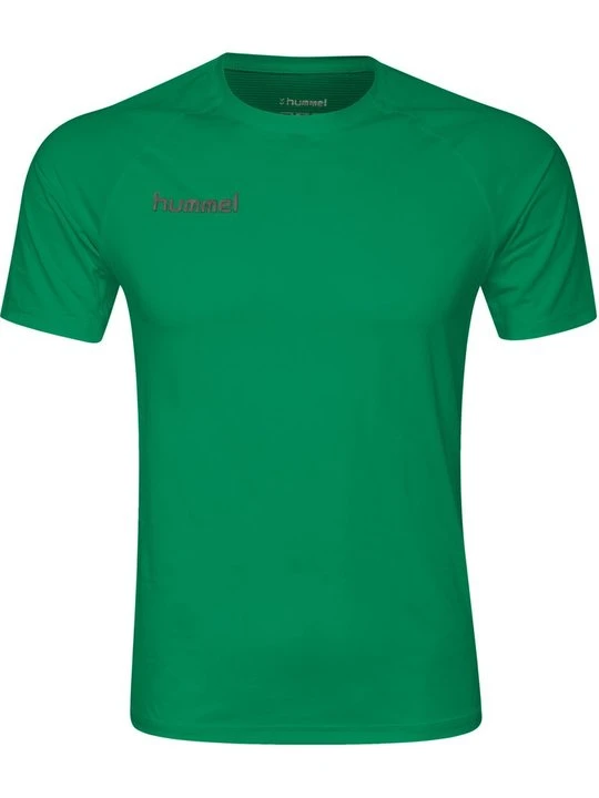 Zdjęcie produktu T-shirt z nadrukiem Hummel zielony neon