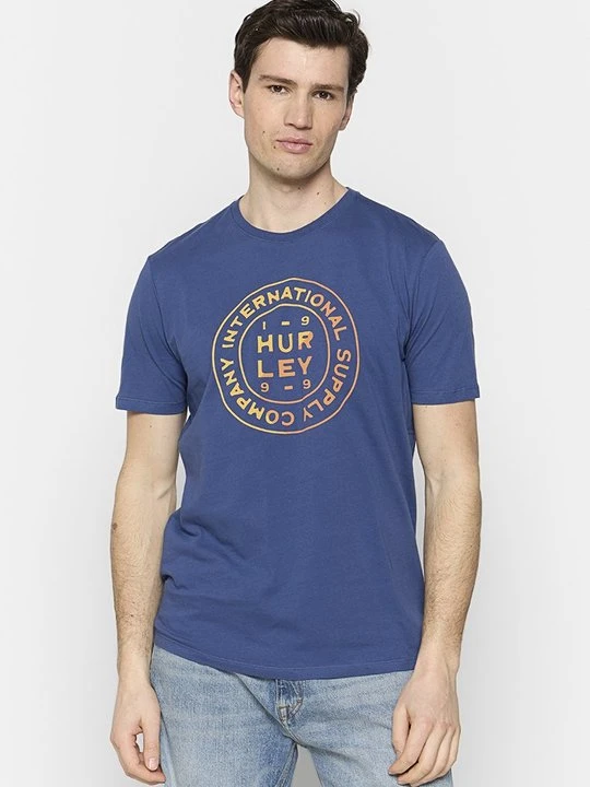 Zdjęcie produktu T-shirt z nadrukiem Hurley granatowy
