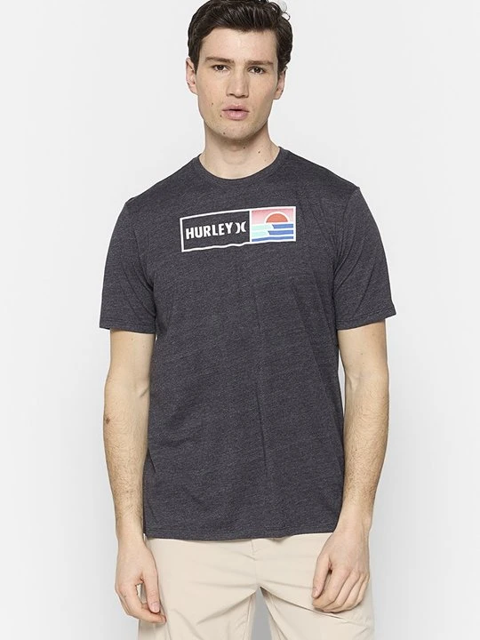 Zdjęcie produktu T-shirt z nadrukiem Hurley ciemnoszary