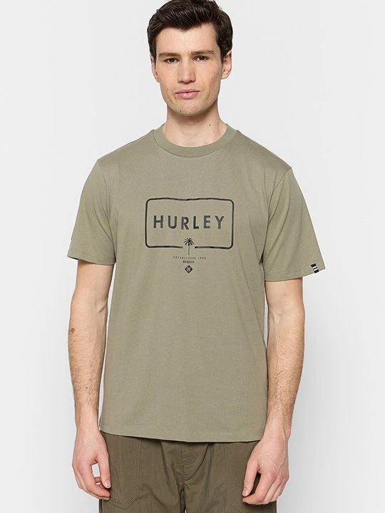Zdjęcie produktu T-shirt z nadrukiem Hurley khaki