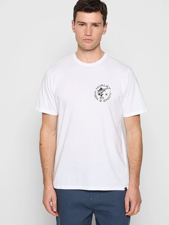 Zdjęcie produktu T-shirt z nadrukiem Hurley biały