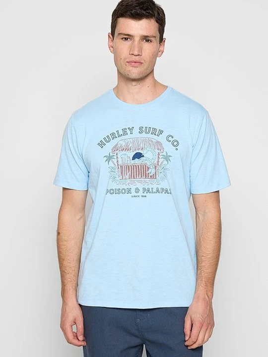 Zdjęcie produktu T-shirt z nadrukiem Hurley niebieski