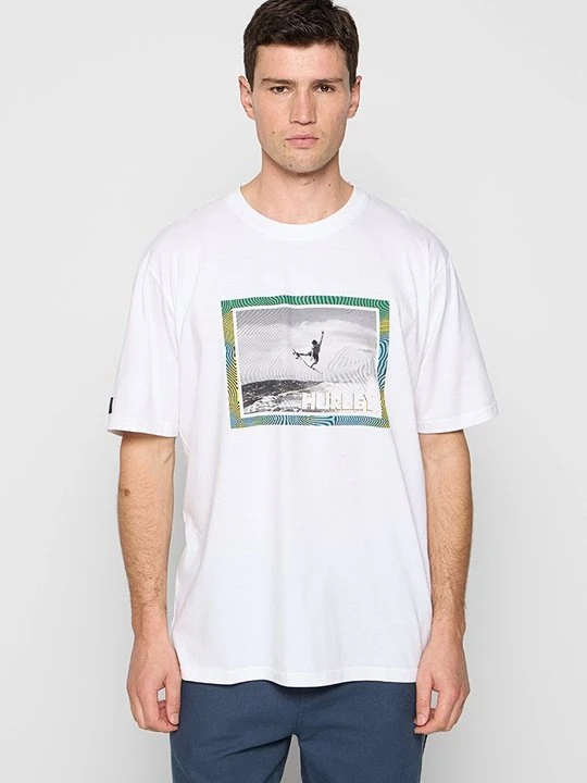 Zdjęcie produktu T-shirt z nadrukiem Hurley biały