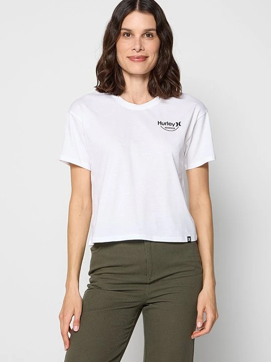 Zdjęcie produktu T-shirt z nadrukiem Hurley biały