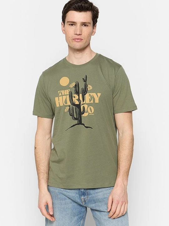 Zdjęcie produktu T-shirt z nadrukiem Hurley zielony