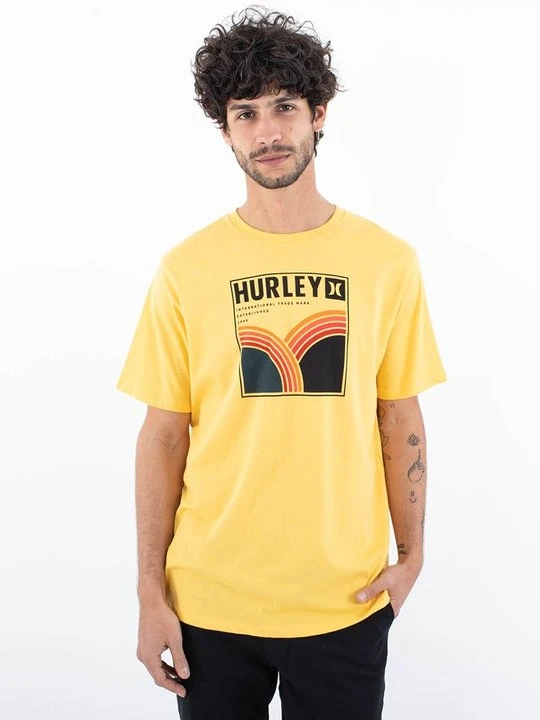 Zdjęcie produktu T-shirt z nadrukiem Hurley żółty