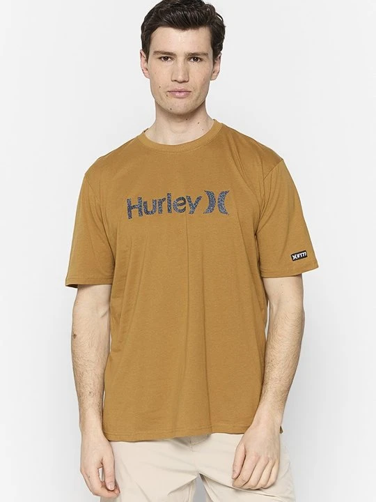 Zdjęcie produktu T-shirt z nadrukiem Hurley ochra