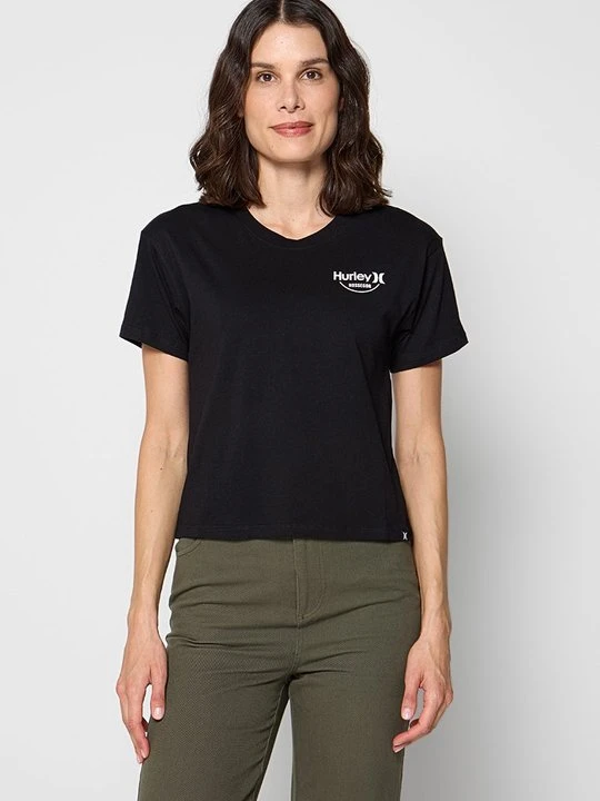Zdjęcie produktu T-shirt z nadrukiem Hurley czarny