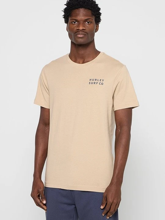 Zdjęcie produktu T-shirt z nadrukiem Hurley piaskowy