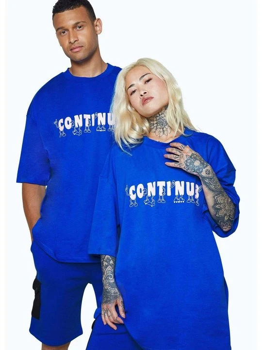Zdjęcie produktu T-shirt z nadrukiem HYPE niebieski