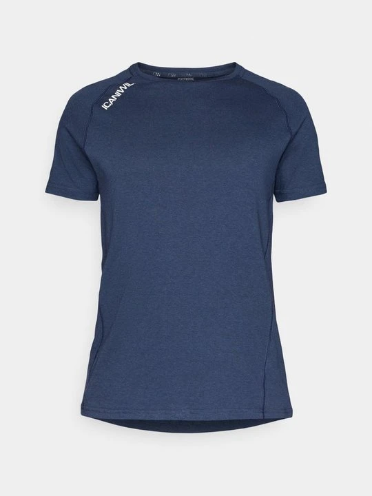Zdjęcie produktu T-shirt z nadrukiem ICANIWILL niebieski